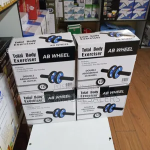 AB Wheel Double Wheel Fitness Abs Roller With FREE Mat