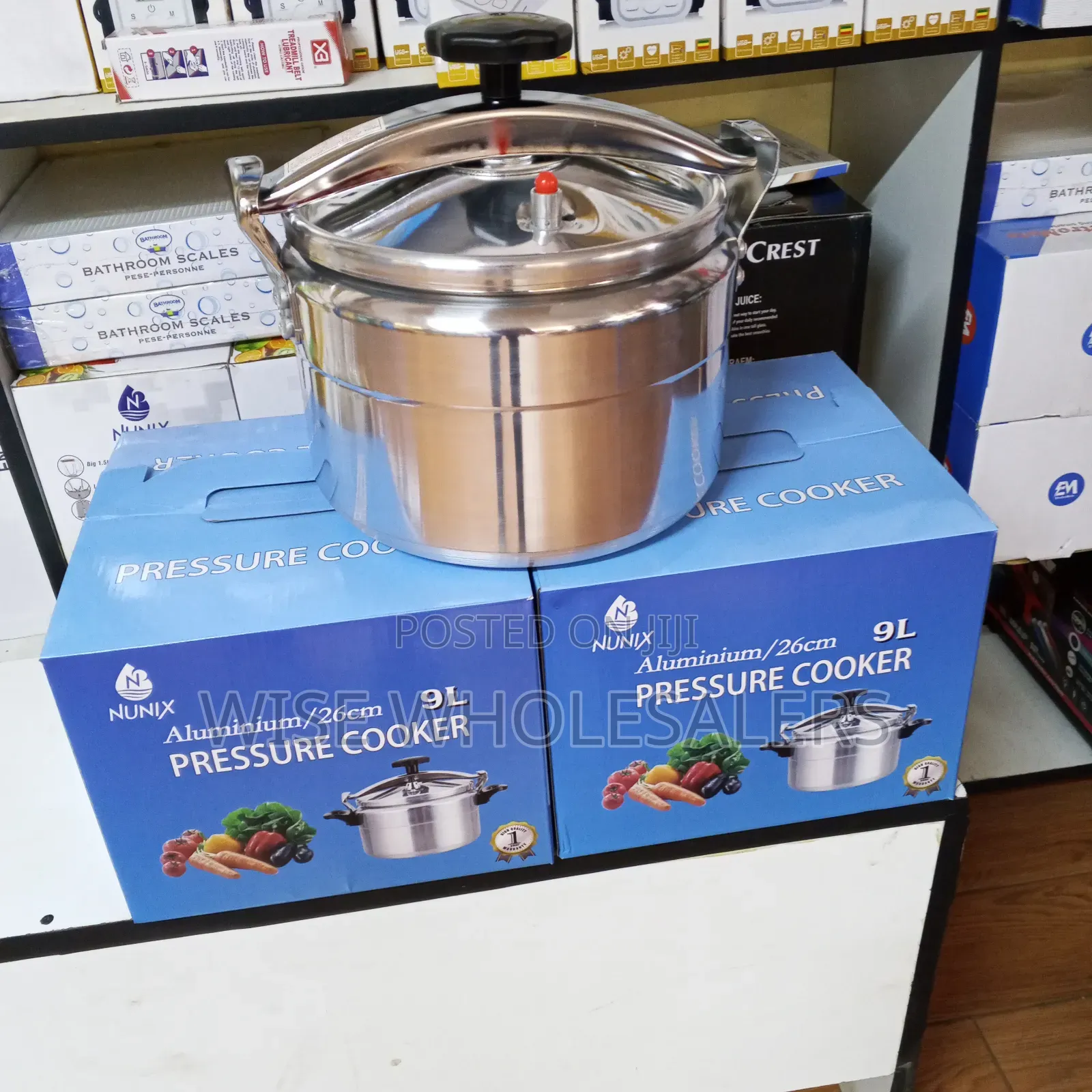 Aluminum Pressure Cooker 9 Liters