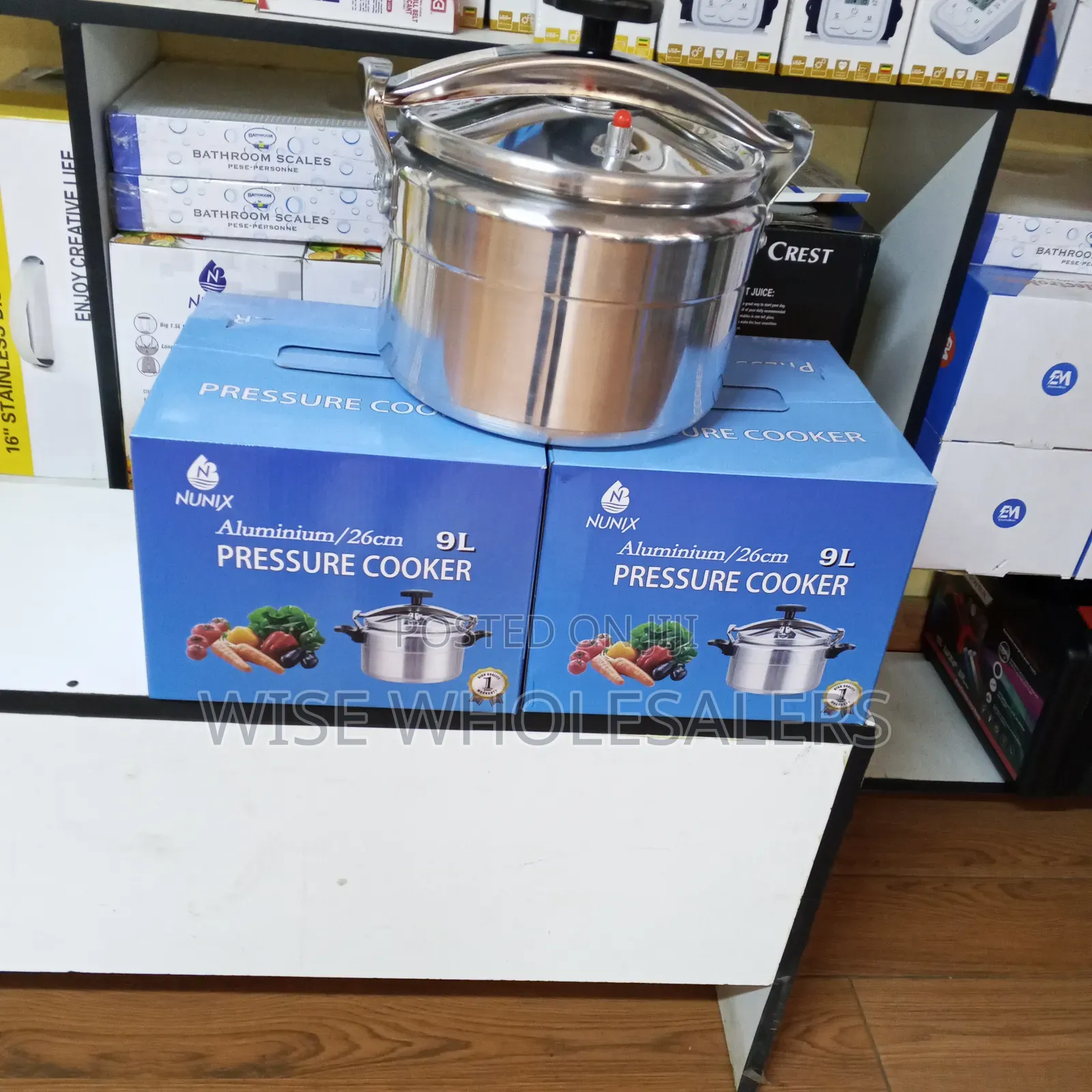 Aluminum Pressure Cooker 9 Liters