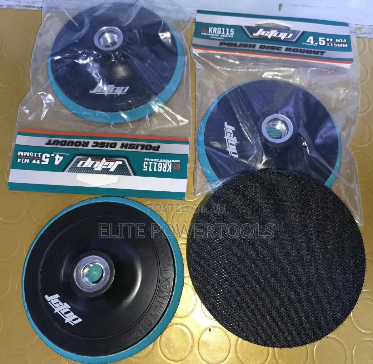 Jctop 4.5" M14 Polish Disc Backing Pad