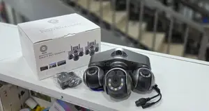 V380 Pro 4G LTE Electric Powered Triple Lens Security CCTV Camera