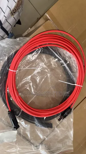 10 Metres Red and Black Solar Cable With Connectors