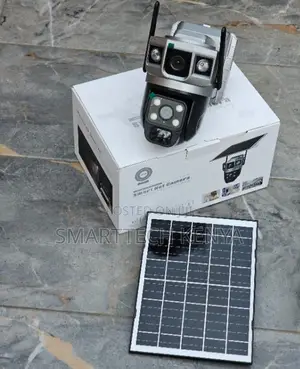 SIM CARD Outdoor Solar-Powered Security Camera, 4G Dual Lens
