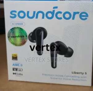 Soundcore Liberty 5 Black Wireless Noise Cancelling Earbuds
