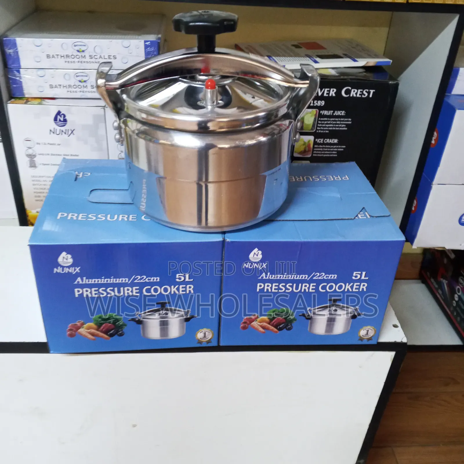 Aluminum Pressure Cooker - 5 Litres