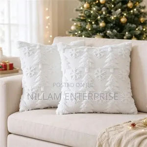 Plush Christmas Tree Cushion Cover