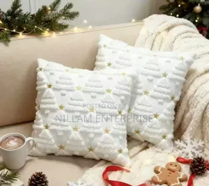 Plush Christmas Tree Cushion Cover