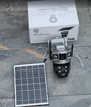 2 Lens 3 Screen Wireless Solar CCTV Camera With Built-in Battery
