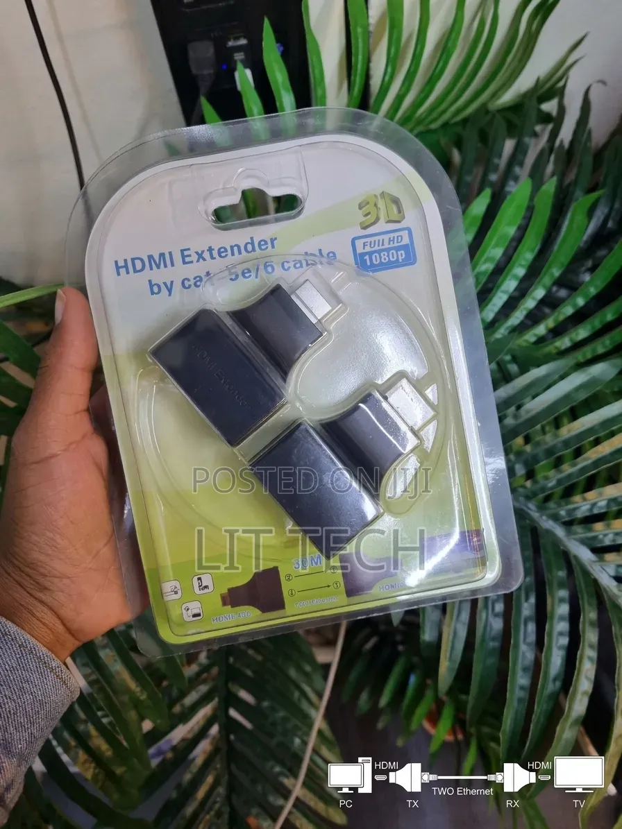 HDMI Extender Over Dual Cat5e/Cat6 Ethernet