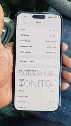 Apple iPhone 15 Plus 256 GB Gray