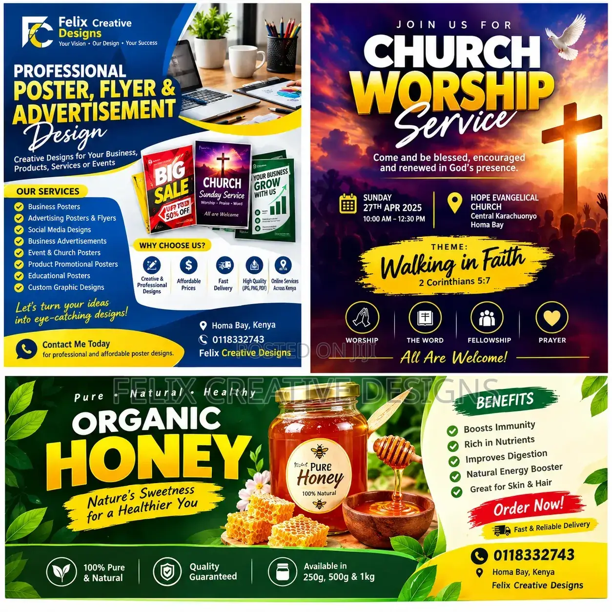 Professional Posters, Flyers and Advertisement Design