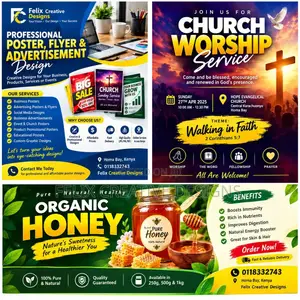 Professional Posters, Flyers and Advertisement Design