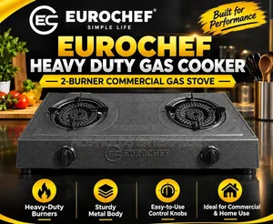 Eurochef Heavy-Duty Commercial 2 Gas Burner Cooker
