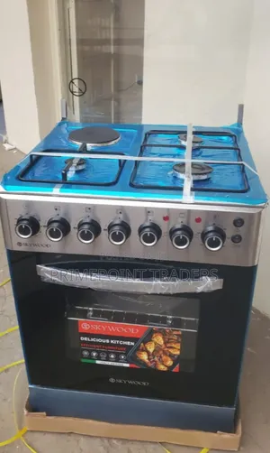 Skywood 60×60 Freestanding Cooker – 3 Gas + 1 Electric Hotplate
