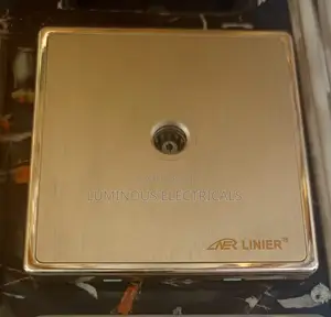 Premium LINIER Luxury TV Coaxial Wall Socket Gold & Silver Finish