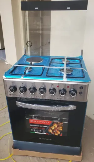 Skywood 60×60 3+1 Cooker With Timer, Oven Light and Auto Ignition