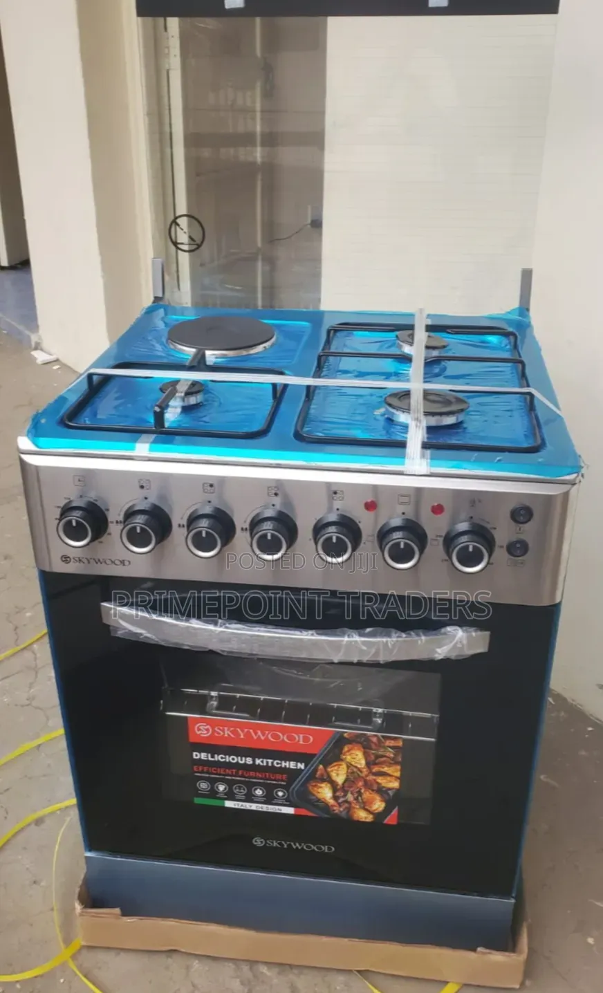 Skywood 60×60 3+1 Cooker With Timer, Oven Light and Auto Ignition