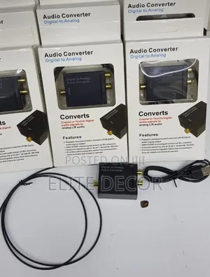 Digital to Analog Audio Converter (DAC) Adapter Box,