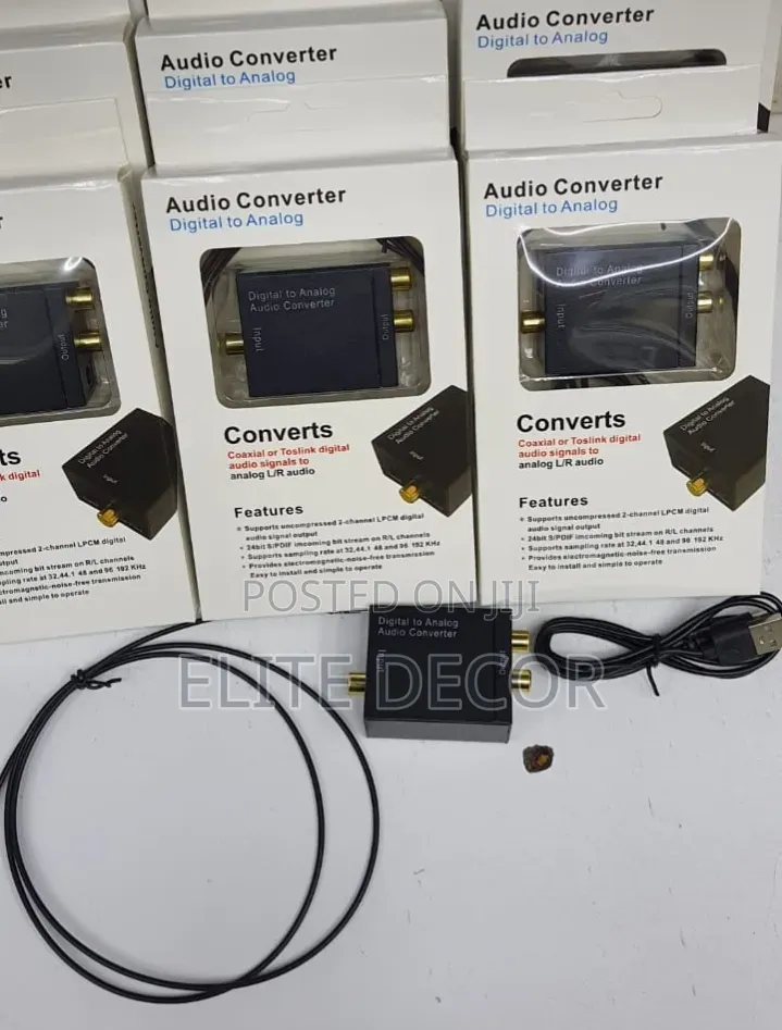 Digital to Analog Audio Converter (DAC) Adapter Box,