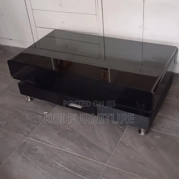 Coffee Table : Modern Black Wooden Coffee Table