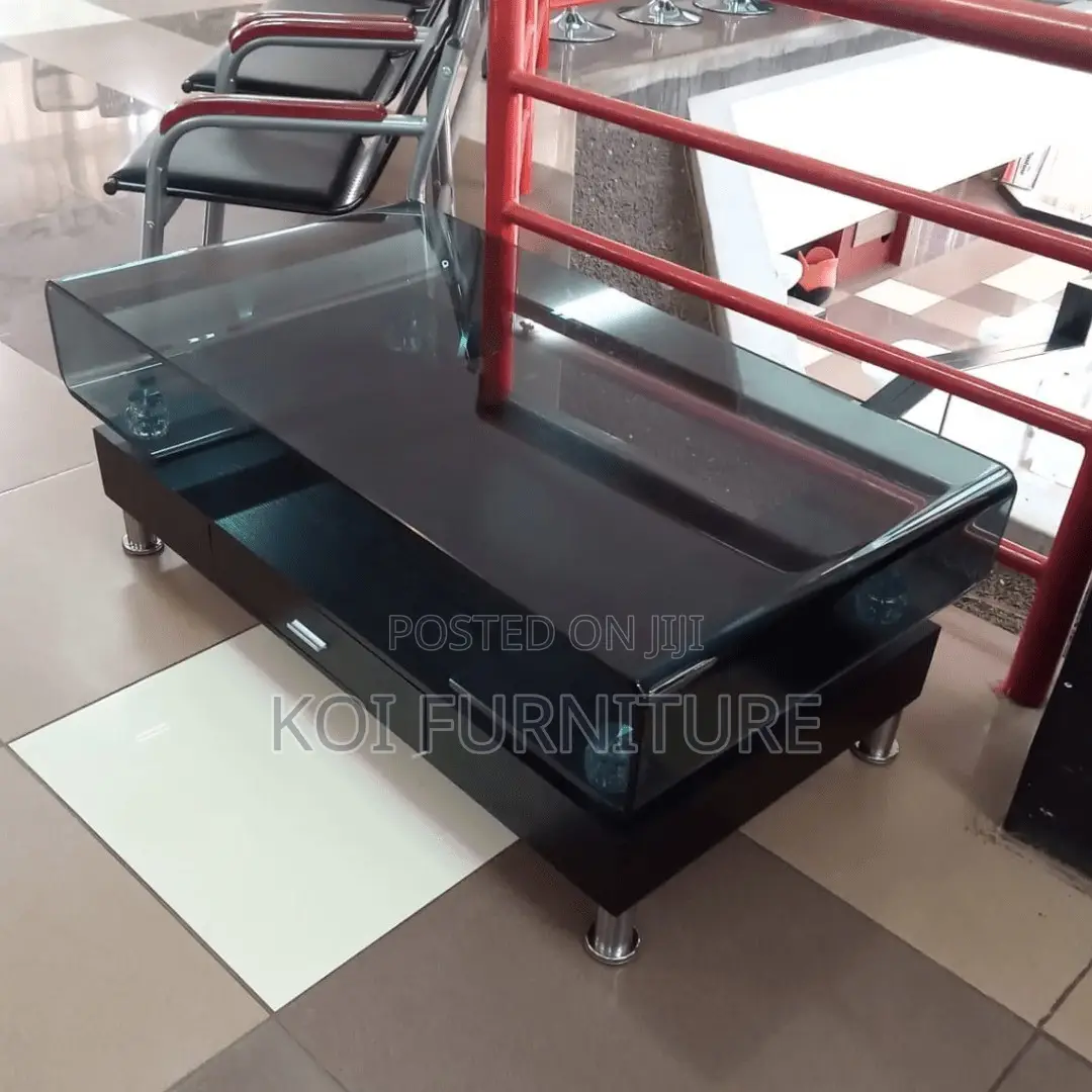 Coffee Table : Modern Black Wooden Coffee Table