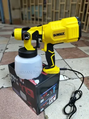 Commercial Spray Gun 550watts With Fluid Adjustable Nob 3 Nozzles