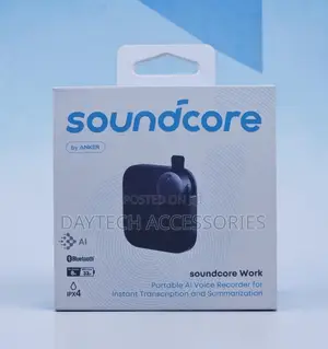 Soundcore Work | the World's First Coin-Sized AI Voice Recorder(8G)
