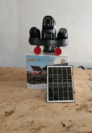 V380 Innovative Four Lens Solar Powered CCTV System