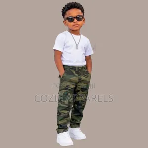 Kid's Camouflage Cargo Utility Pants