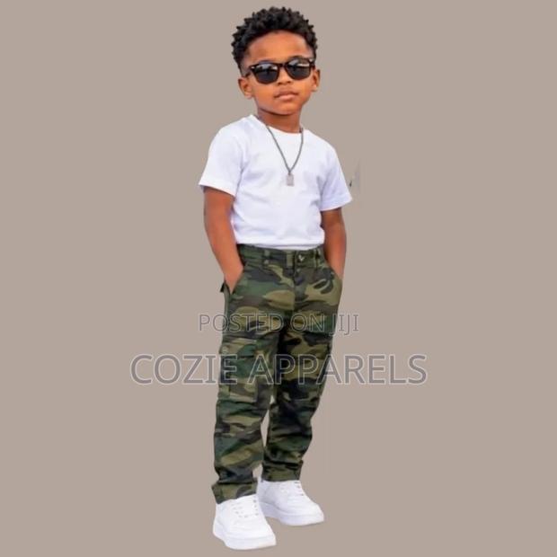 Kid's Camouflage Cargo Utility Pants