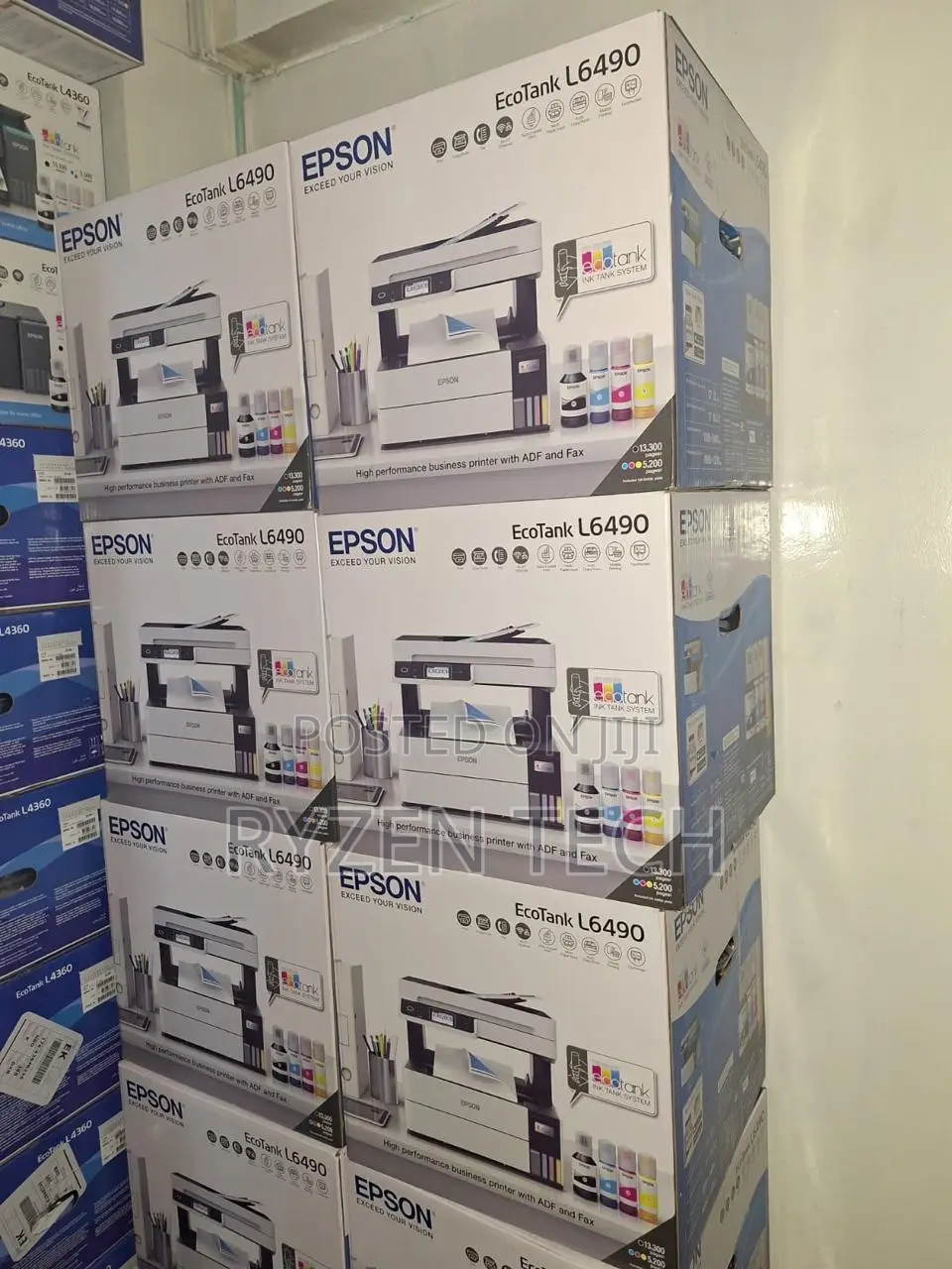 Epson L6490 Ink Tank Printer, Print, Copy, Scan and Fax, Duplex