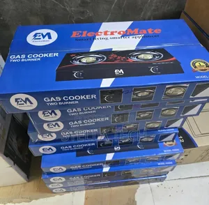 ElectroMate Glass Double Burner Gas Cookers