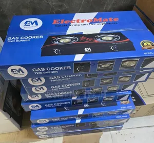 ElectroMate Glass Double Burner Gas Cookers