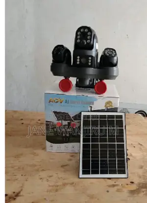 V380 Special Four Lens WiFi Solar Camera for 24/7 Security Monitoring