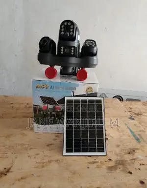 V380 Four Lens Solar Security Camera With 4G SIM Card Support