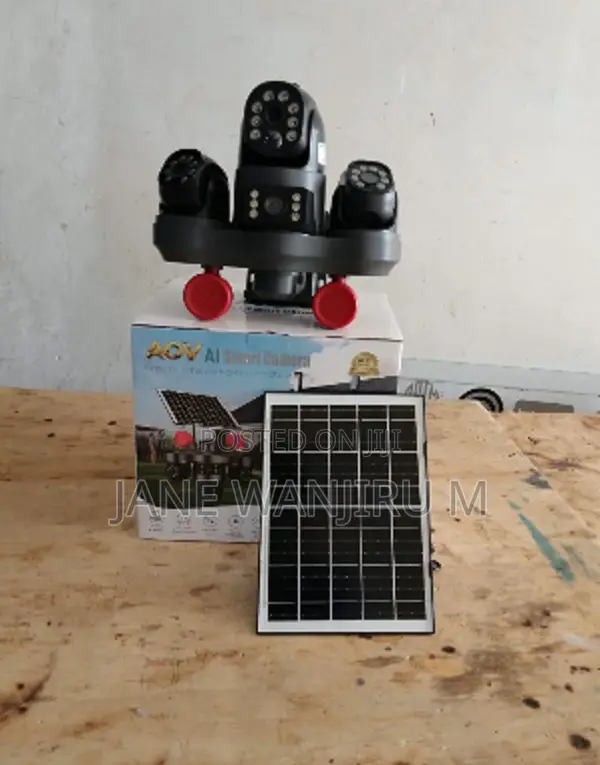 V380 Four Lens Solar Security Camera With 4G SIM Card Support