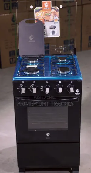 Euroken 50×55 Full Gas Cooker – New Look Black Edition
