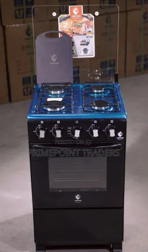 Euroken 50×55 All Gas Standing Cooker – Auto Ignition & 55L Oven