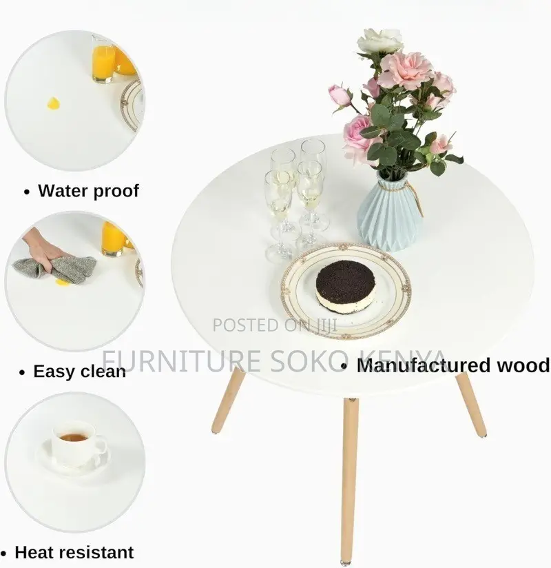 Dining Table : Eames Round Dining Table