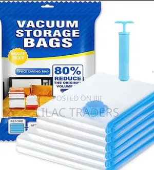 5PCS Vacuum Storage Bags With Manual Pump – Space Saving Bags Tect