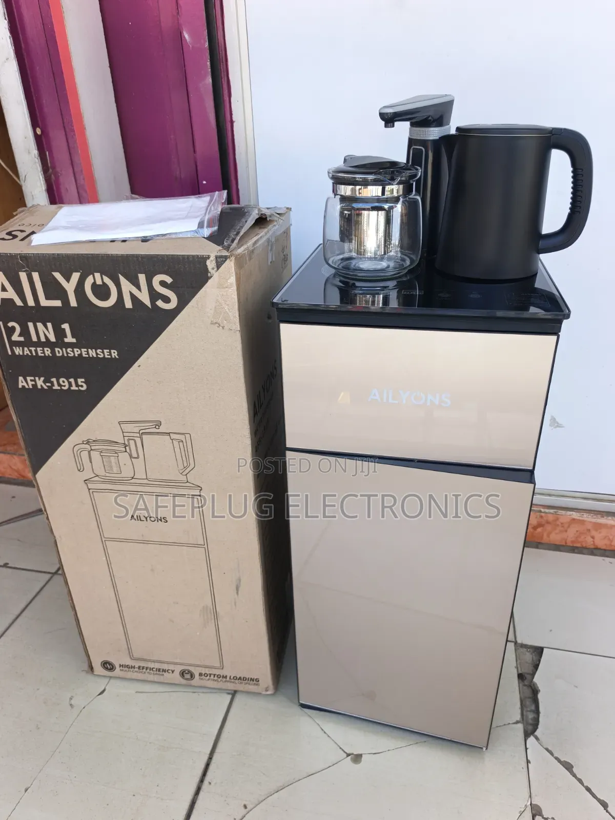 Ailyons AFK-1915 Bottom Load Water Dispenser With Electric Kettle &