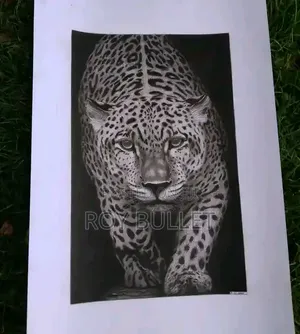 Original Handmade Leopard Art-Meru Artist