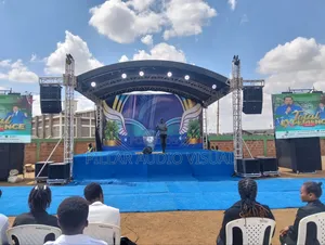 Adjustable LED Panels Screens With Stage, Lights & Sound,(pA System)