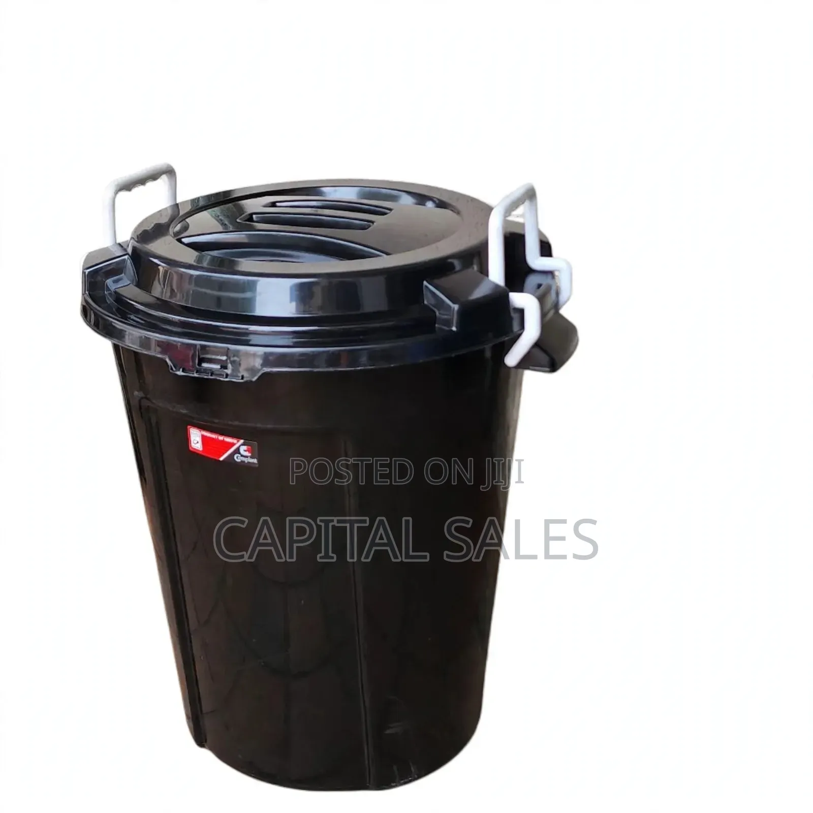 COMPLAST GIOVANNI DUSTBIN – 50 LITRES(black)