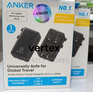Anker Nano 5-in-1 Universal Travel Adapter 20W