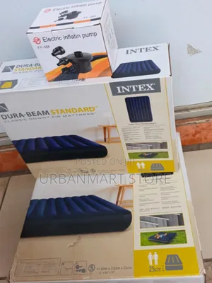 Intex 5 by 6 Inflatable Mattress Up to 10 Inch When Air Filled