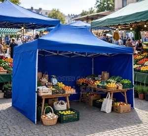 Canopy Tent Gazebo 3 by 6 MTRS Block(blue and White)