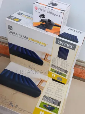 6 by 6 Intex Air Mattress for Camping and Outdoor Use