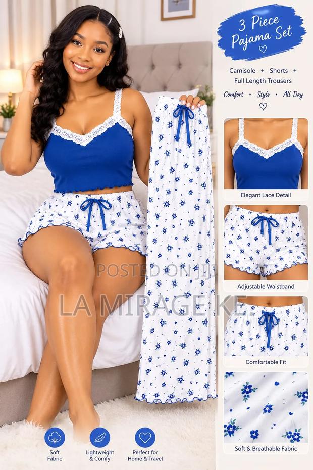 3 PC Print Pajamas Set - thumbnail 2