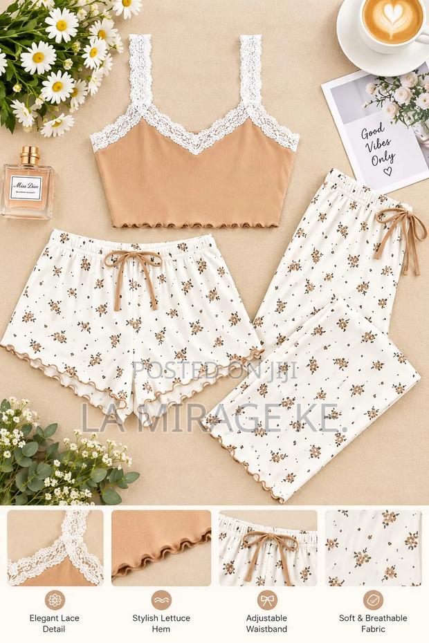 3 PC Print Pajamas Set - thumbnail 4
